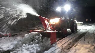 Throwing Stones  First Winter Storm  Kubota Lx2610 [upl. by Artep]