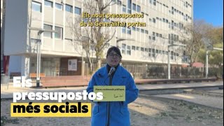 Pressupostos de la Generalitat 2024 amb accent social [upl. by Crutcher]