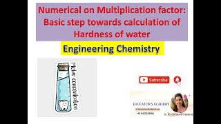 Hardness of water  Numerical on multiplication factor [upl. by Perrie]