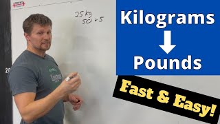 How to Convert Kilograms to Pounds Fast  Easy Math Trick [upl. by Aiyram]