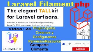 🚦🚀Laravel Filamentphp 💻Spatie Roles Permissions crea y configura el PermissionResource [upl. by Bolton]