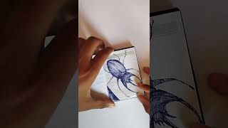 Notebook tour Horned Beetle Editiondrawing caramenggambaranime anime art bug [upl. by Ellenrahs]