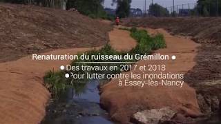 Le Grand Nancy aménage le ruisseau du Gremillon à Essey et Pulnoy [upl. by Amandie772]