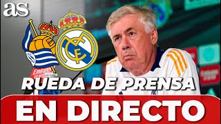 ANCELOTTI EN DIRECTO  RUEDA DE PRENSA previa REAL SOCIEDAD vs REAL MADRID [upl. by Nabi]