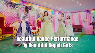 Wedding Dance Performance  Beautiful Nepali Girls Performance  FotoCulturenp [upl. by Feliza]