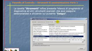 Guida al Computer  Lezione 126  Pannello di Controllo  Strumenti di amministrazione Parte 1 [upl. by Freyah]