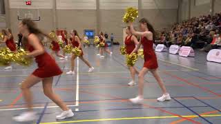 Basket Heren A tegen Limburg United B  optreden cheergilrs  Video Rina Loos [upl. by Avalsorim18]