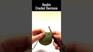 Double Crochet Decrease VS Double Crochet Invisible Decrease beginnercrocheter crochetstitch diy [upl. by Labanna490]