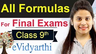 All Formulas For Maths Class 9  CBSE Board [upl. by Vachil]