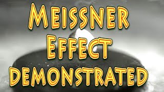 Meissner Effect demonstrated basic [upl. by Aerdnac]