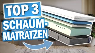 SCHAUMSTOFF MATRATZEN Test amp Vergleich  Die 3 Besten Modelle 2024 [upl. by Adahs]