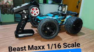 all out Beast max 1  16 scale mixed ride with Practice jump rcar [upl. by Anirbas179]