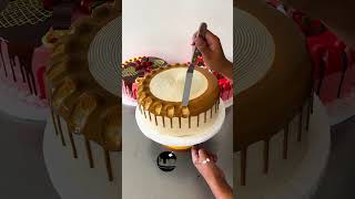 tutorial para decorar torta con dulce de leche y chocolate [upl. by Ahtenek]