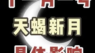 11月1号天蝎座新月的影响（上） 星座 新月阳仔星座 [upl. by Selwyn]