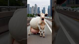 Man help a pregnant cow cow cowlover pregnant treatment babyanimal humanity calf rescue [upl. by Aivital609]