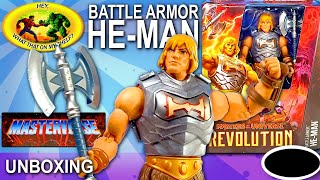 UNBOXING  Masterverse Revolution  HEMAN Battle Armor  Mattel toys actionfigures unboxing [upl. by Dido]