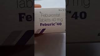 FEBURIC 40  USES AND BENEFITS  FEBUXOSTAT TABLET  MEDICIN [upl. by Pearle]