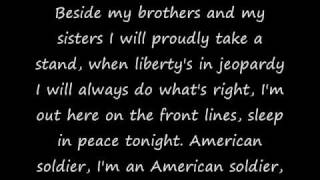 Toby Keiths American Soldier with Lyrics [upl. by Illek376]