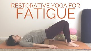 45 MIN RESTORATIVE YOGA FOR CHRONIC FATIGUE [upl. by Anilam]