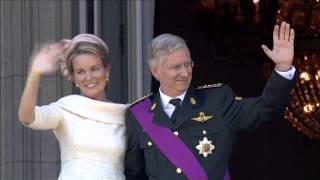 Balconscene Koning Filip I en Koningin Mathilde [upl. by Mannes521]