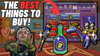 Wizard101 The 10 BEST Things You SHOULD Buy From the Crowns Shop [upl. by Ziana]