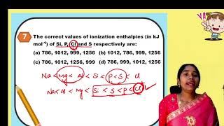 6 Tricks to solve Ionization energy by Komali mamPart 2 problems on Ionization energy [upl. by Iarised]