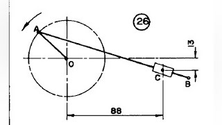 solidworks offset slider crank mechanism animation [upl. by Aienahs852]