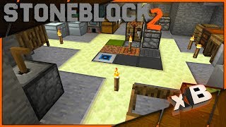 Base Design  Lets Play StoneBlock 2  E09 [upl. by Acul423]