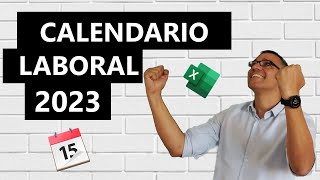 Calendario laboral 2023 en Excel [upl. by Nollaf]