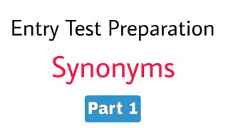 Entry Test PreparationEnglish Mcqs For Entry Test Preparation [upl. by Nytsua]