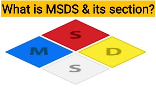 MSDS amp its section  Section of MSDS  Material Safety data Sheet  MSDS  ehs study point by sk [upl. by Lambard]