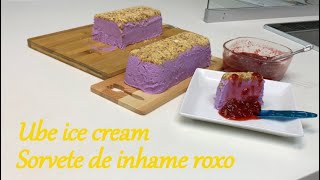 Sorvete de inhame roxo  Ube ice cream [upl. by Clerc]