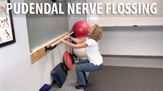 Pudendal Nerve Flossing shown by Core Pelvic Floor Therapy [upl. by Norene]