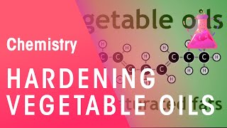 Hardening Vegetable Oils Through Hydrogenation  Organic Chemistry  Chemistry  FuseSchool [upl. by Kirsten410]