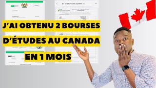 COMMENT FAIRE POUR AVOIR LA BOURSE DÉTUDE 2024 AU CANADA 🇨🇦 EN 1 MOIS SEULEMENT [upl. by Oflunra]