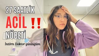 DOKTOR NÖBET VLOG Acil Serviste yaşananlar 🧑‍⚕️ [upl. by Franciska]