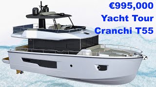 €995000 Yacht Tour  Cranchi T55 [upl. by Yatnwahs]