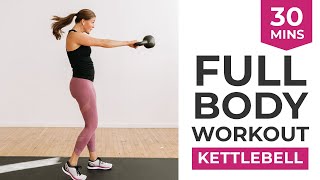 30Minute Kettlebell Workout for Women  Full Body Kettlebell Workout [upl. by Anib]