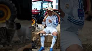 Cristiano Ronaldo and Messi on the farm 🐄🐏🐔😅MRX777X [upl. by Nivalc720]