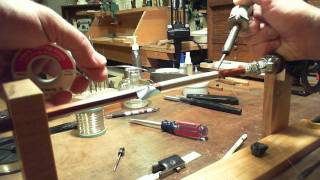 Installing a Grip on a Violin Bow Part 1 Silver Wire [upl. by Cleave]