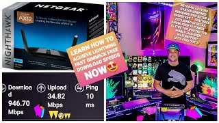 Netgear Nighthawk AX12 AX11000 RAX200 WiFi6 Review💯 PROSETUP Tips Tricks Specs Features SPEEDTEST😱 [upl. by Gabbert]