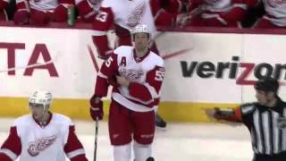 Voracek faults himself for clean Kronwall hit [upl. by Rutter]