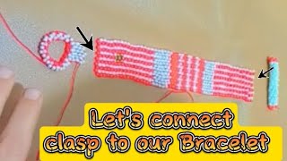 ⭐ Attaching a Clasp to Your Peyote Stitch Bracelet Easy amp Secure ✨ [upl. by Yedok]