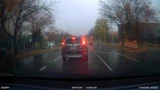 He was going to skip  bad lane change  cars uses a non travel lane to skip  runs red light [upl. by Oicirbaf845]