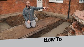 How to Dig the Foundations How to Build an Extension 2 [upl. by Ycam91]