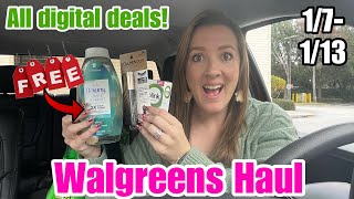 Walgreens Haul All digital couponing this week Tons of FREEBIES 171324 [upl. by Cox]