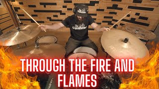 THROUGH THE FIRE AND FLAMES  Dragonforce  DRUM COVER [upl. by Reseda]