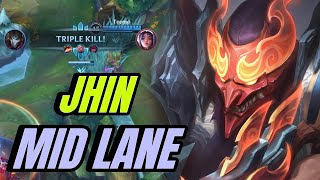 Wild Rift Jhin Mid Lane Gameplay in Patch 51 D  Pro Builds [upl. by Emmer]