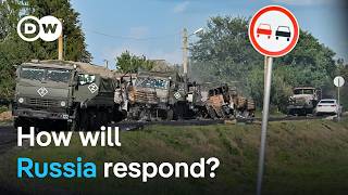 Russia begins mass evacuation as Ukraine troops advance  DW News [upl. by Atinid]