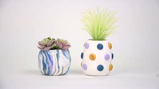 Succulent Pots with Sculpey III Beginners Kit  Sculpeycom [upl. by Egwan246]